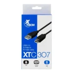CABLE XTECH USB 2.0 DE 6 PIES  A-MACHO A B-MACHO.