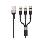 CABLE USB 3 EN 1 NEGRO HAVIT HV-H691