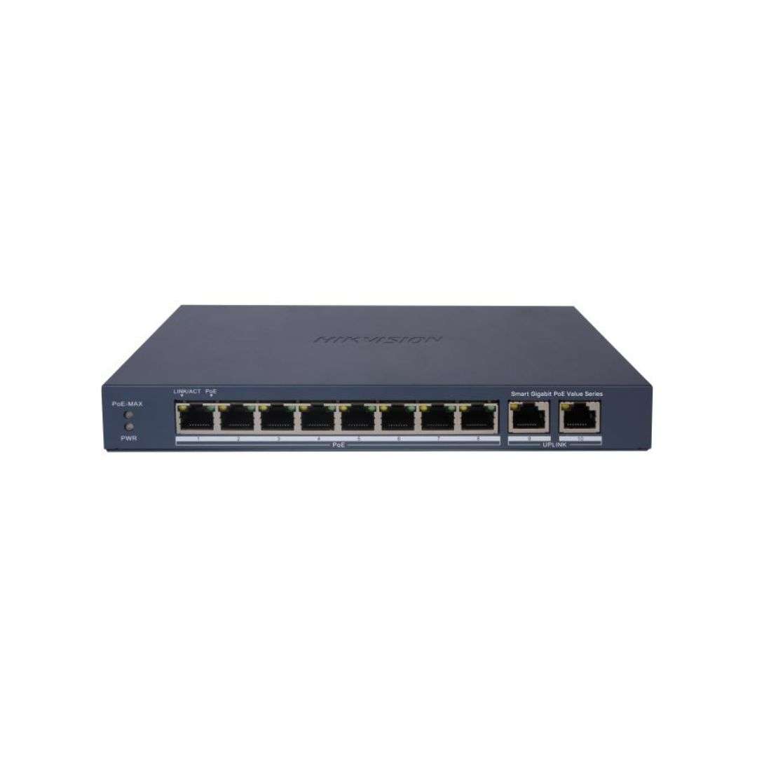 SUPRICOM HIKVISION SWITCH 8 PUERTOS GIGABIT POE DS-3E1510P-EIM HIKVISION SWITCH 8 PUERTOS GIGABIT POE - Imagen 1