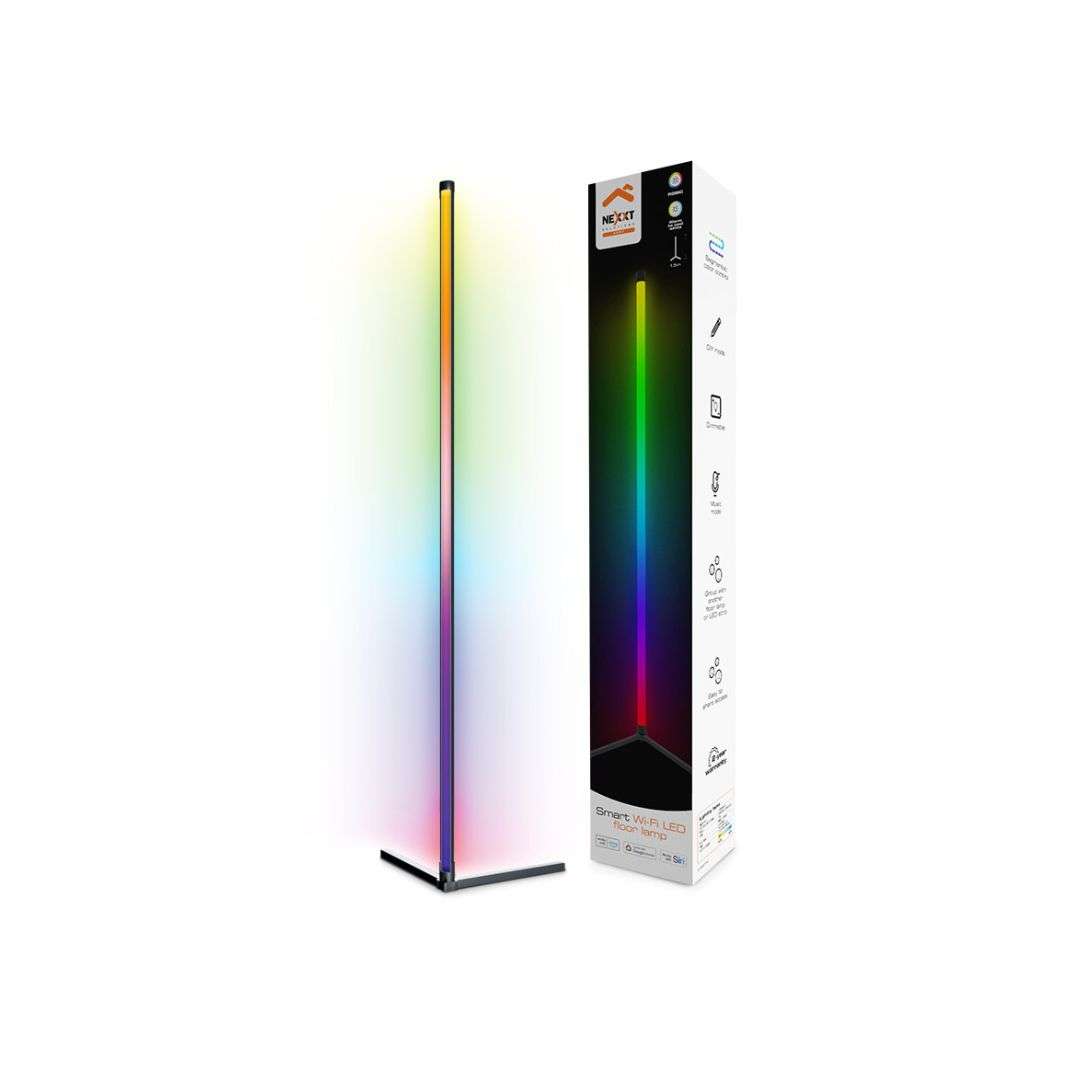 SUPRICOM LAMPARA LED INTELIGENTE DE PISO CON CONEXION WI-FI NEXXT HOME NHB-S710 - SMART LED FLOOR LAMP RGBIC 4 MM106NXT39 LAMPARA LED INTELIGENTE DE PISO CON CONEXION WI-FI NEXXT HOME NHB-S710 - SMART LED FLOOR LAMP RGBIC 4 - Imagen 1
