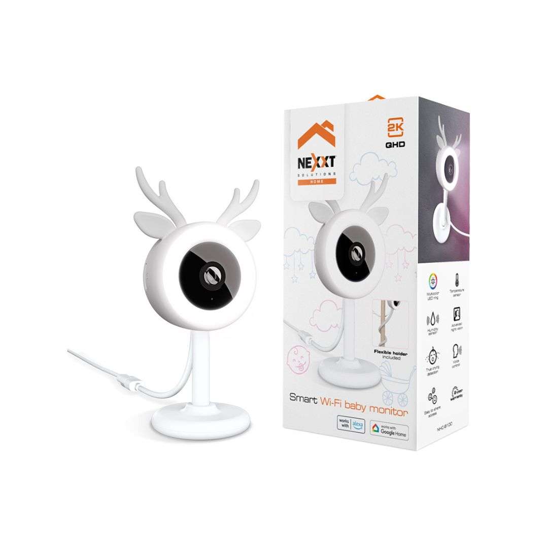 SUPRICOM MONITOR INTELIGENTE WI-FI PARA BEBE NEXXT HOME NHC-B100 - SMART BABY MONITOR WITH RGB LIGHT 2K MM106NXT67 MONITOR INTELIGENTE WI-FI PARA BEBE NEXXT HOME NHC-B100 - SMART BABY MONITOR WITH RGB LIGHT 2K - Imagen 1