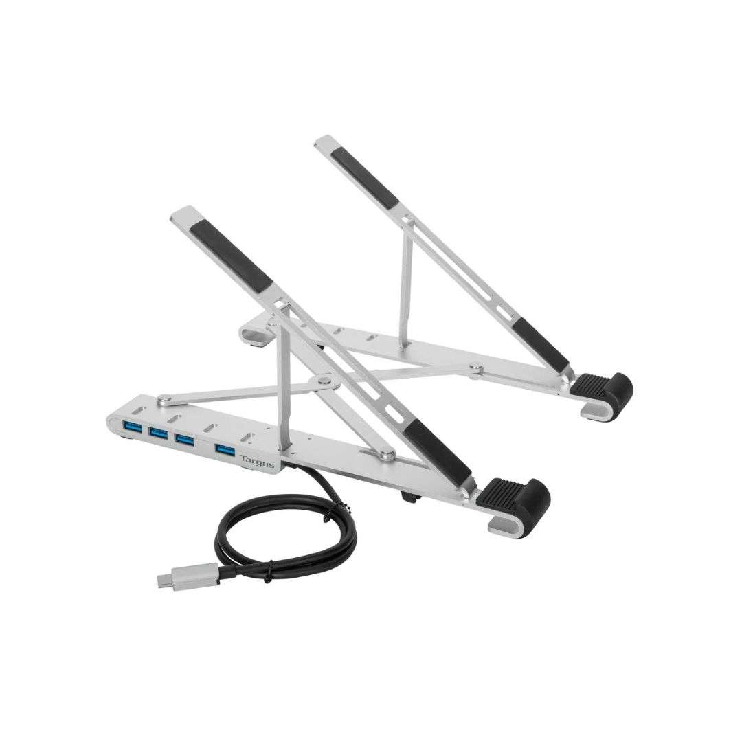 SUPRICOM SOPORTE PARA PORTÁTIL CON CONCENTRADOR USB-A HUB INTEGRADO 100W TARGUS AWU100205GL SOPORTE PARA PORTÁTIL CON CONCENTRADOR USB-A HUB INTEGRADO 100W TARGUS - Imagen 1