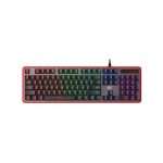 TECLADO GAMING DISPOSICIÓN INGLÉS OCRE ROJO HAVIT