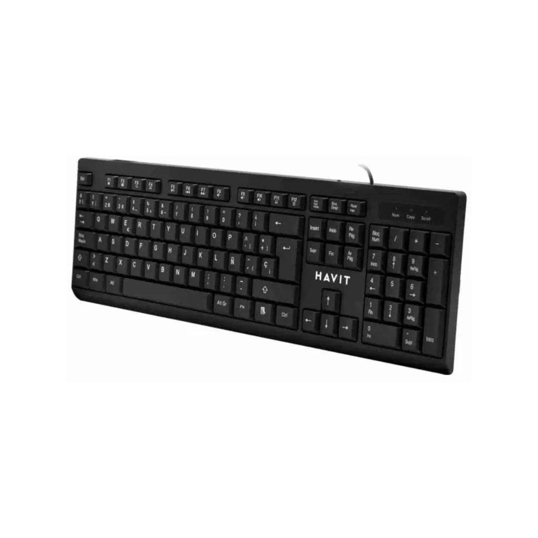 SUPRICOM TECLADO HAVIT KB376 USB, ESPAÑOL TECLADO HAVIT KB376 USB, ESPAÑOL - Imagen 1